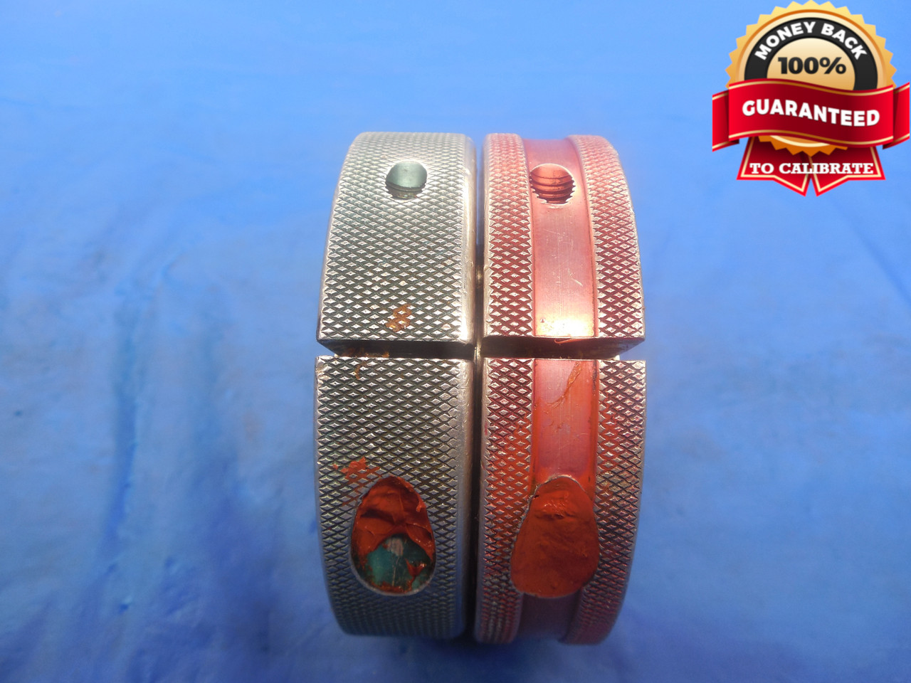 1.3330 16 UNS 3A THREAD RING GAGES 1.333 GO NO GO P.D.'S = 1.2924 & 1.2884 NS-3A - DW3223RD